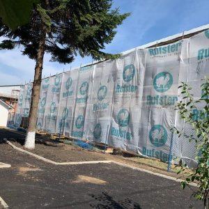 Plasa standard latime 3.1m, lungime 50m, pentru schela, culoare alba, imprimata - imagine 5